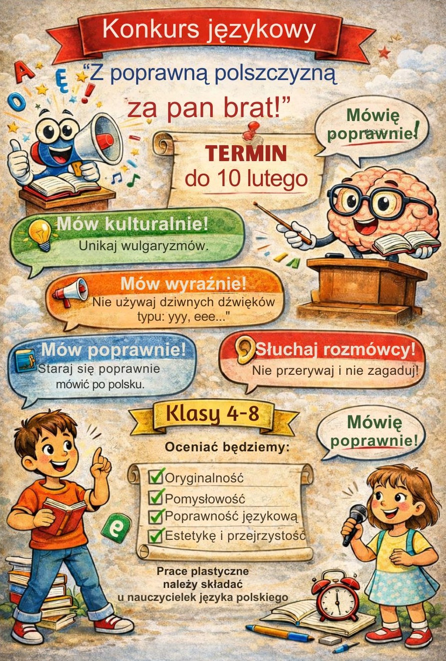 Konkurs językowy Z poprawną polszczyzną za pan brat 1